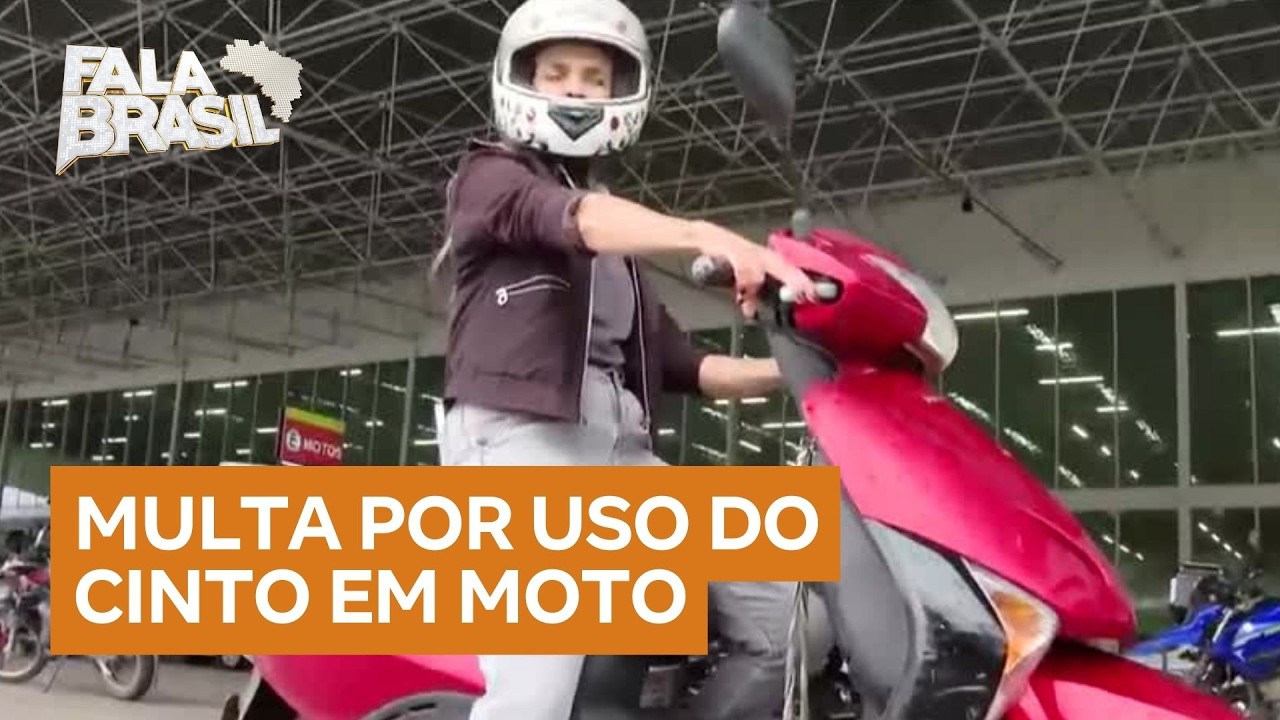 Mulher enfrenta multa injusta por não usar cinto de segurança em motoneta