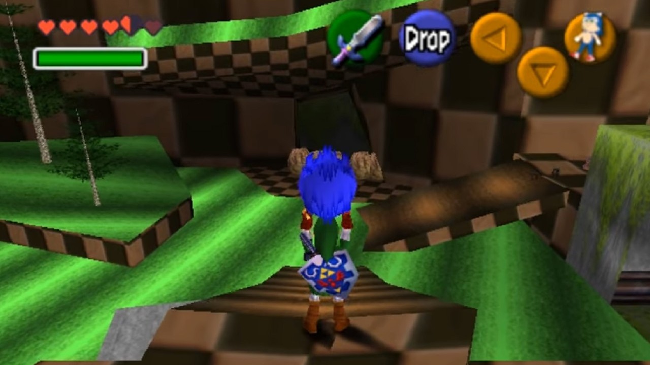 Link Meets Sonic in This Ocarina of Time Hack