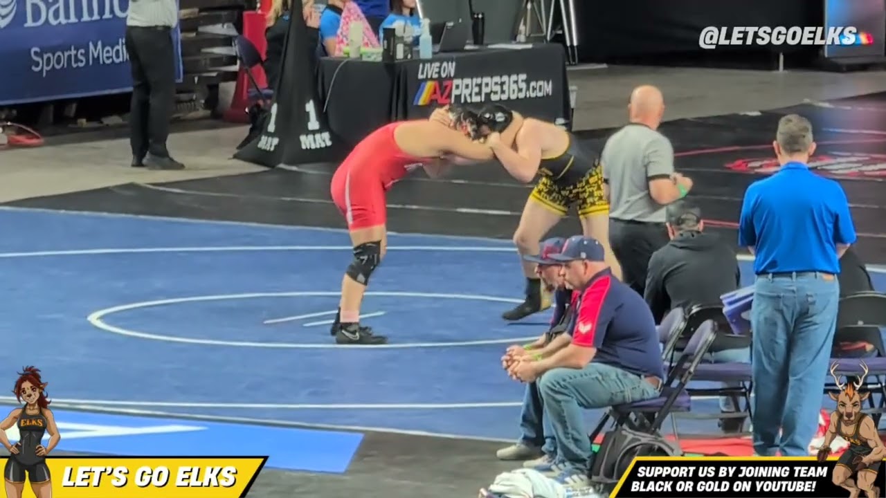 Wrestling | Elijah Harper Pin - State First Round - 2/20/2026
