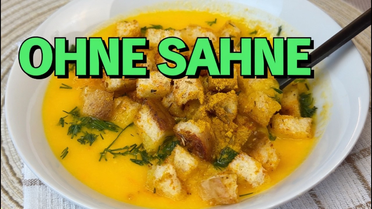 Leichte Zucchini-Suppe – fein püriert & würzig | In 20 Minuten fertig! ⏱️