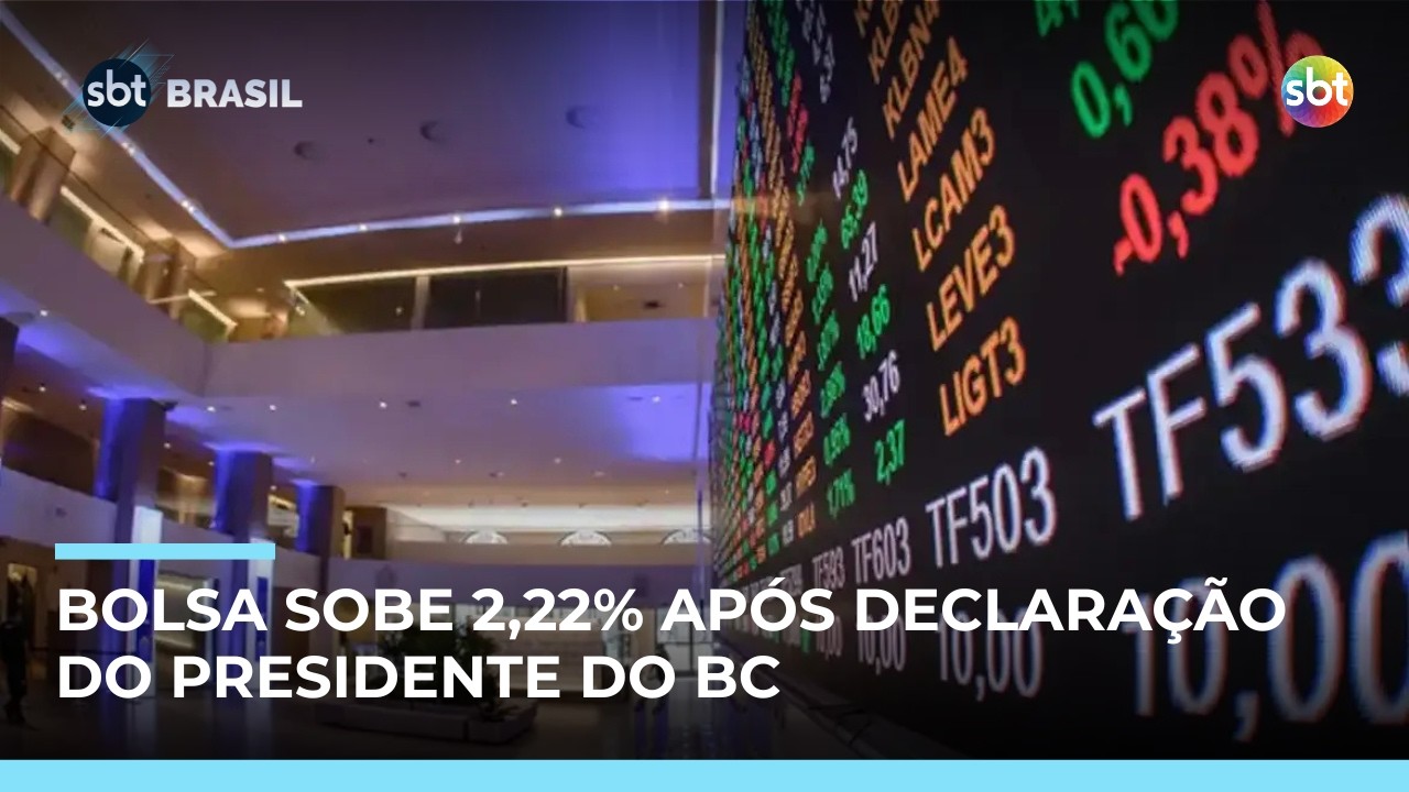 Ibovespa bate recorde e fecha acima de 190 mil pontos ap&oacute;s fala de presidente do BC | #SBTBrasil