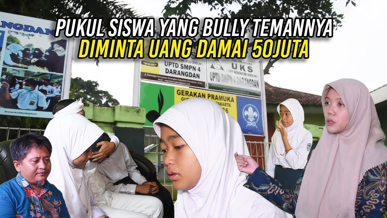 PUKUL SISWA YANG BULL1 TEMANNYA MENJERIT2-BU YOYOS DIMINTA UANG DAMAI 50 JUTA OLEH PELAP0R