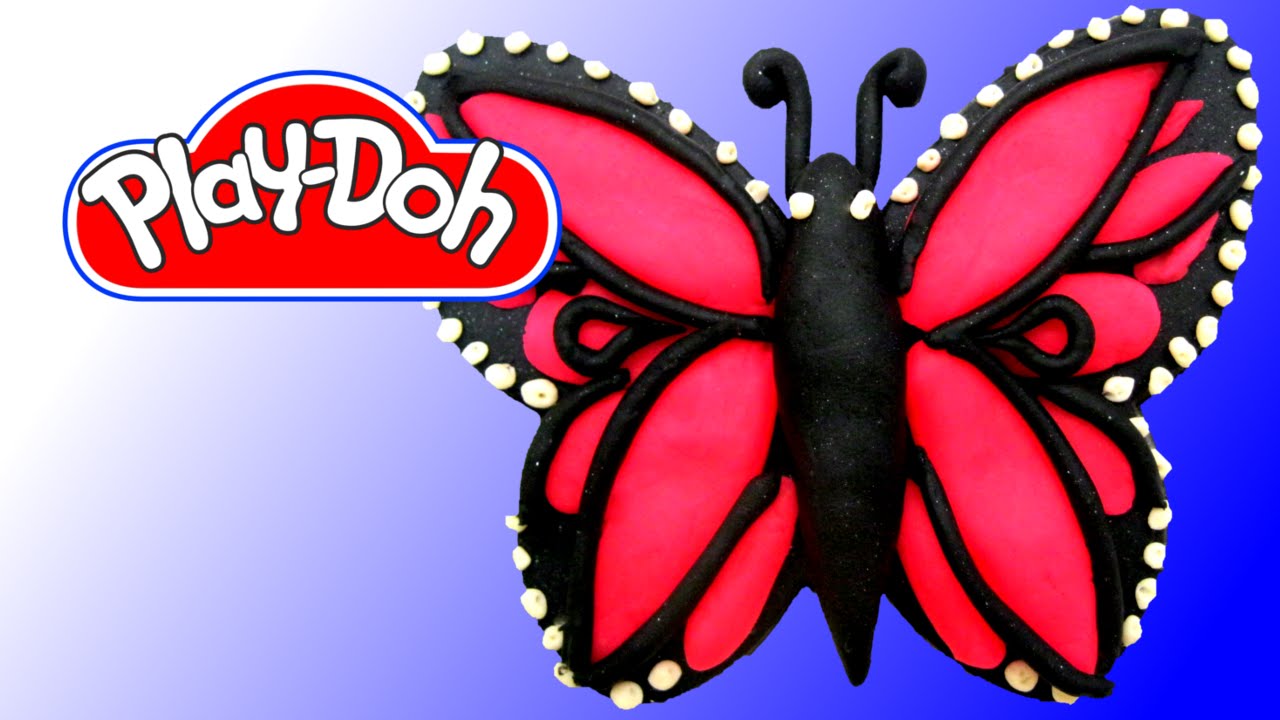 making a play-doh butterfly (playdough) How to