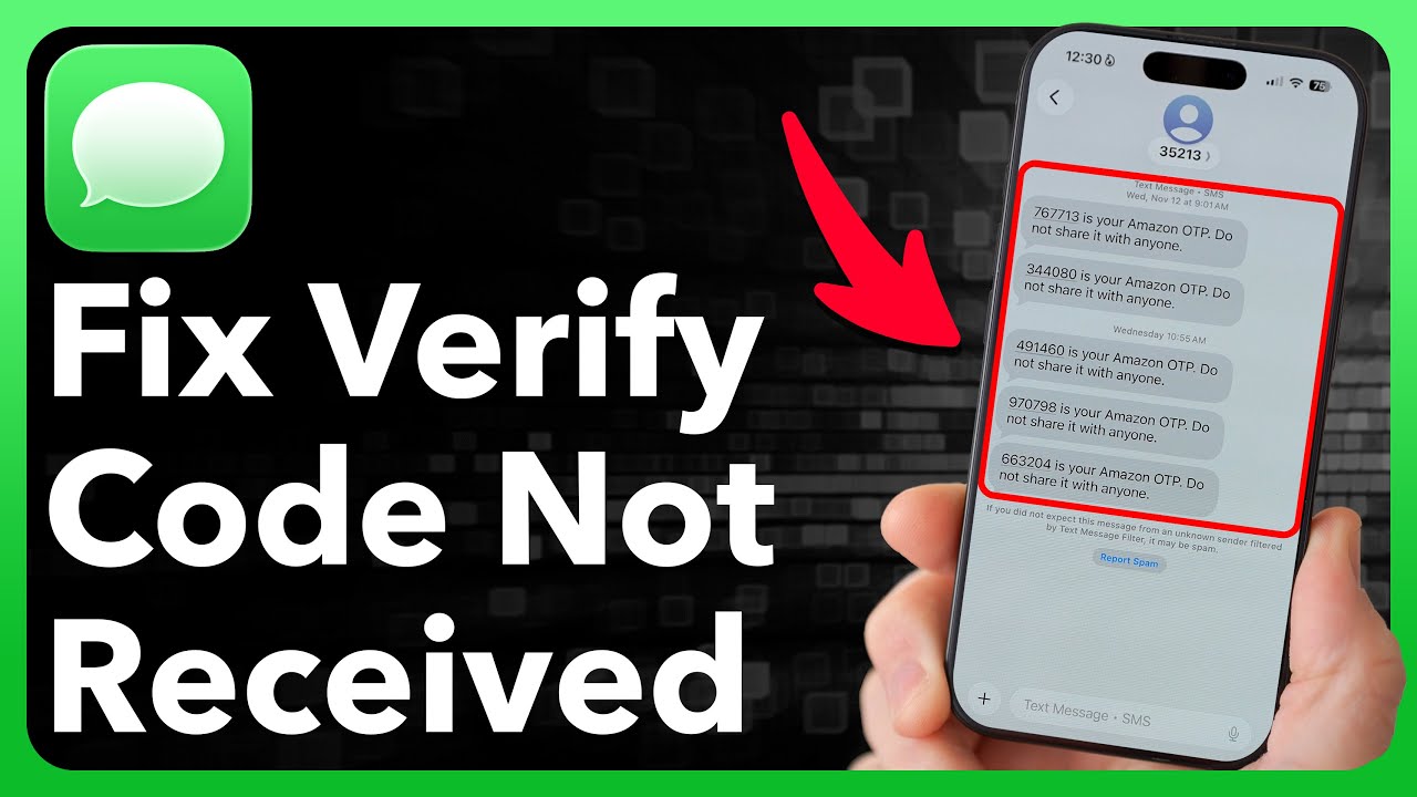 How To Fix Verification Code Not Received