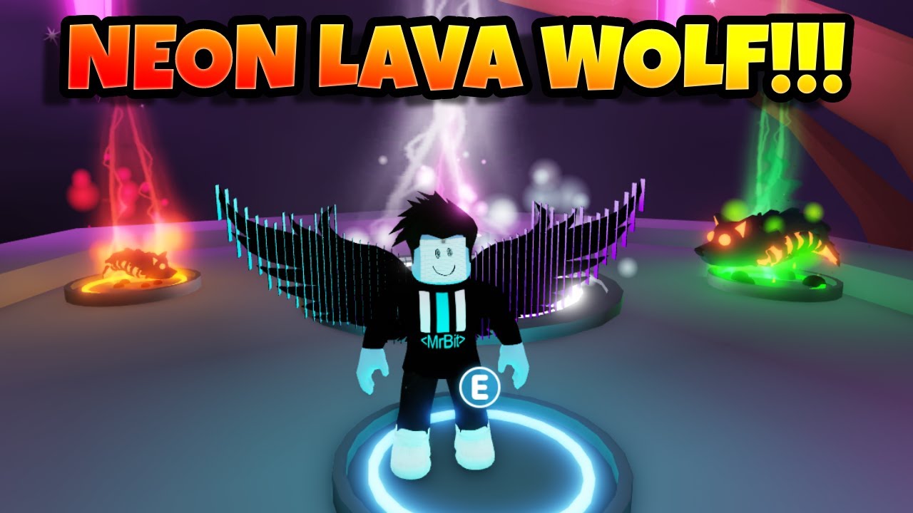 is This the FIRST NEON Lava Wolf in Adopt Me Roblox! Halloween 2022 Update!