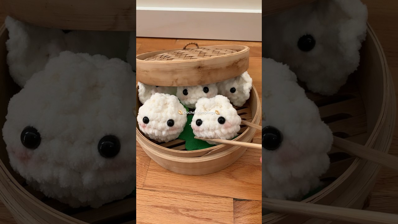 Crochet dumplings! #cute #crochet #dumplings #art