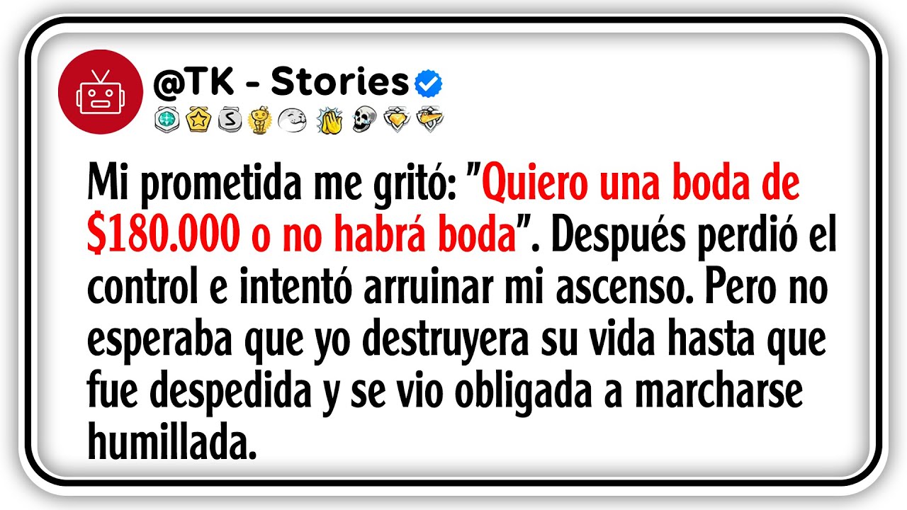 Mi prometida me gritó: 