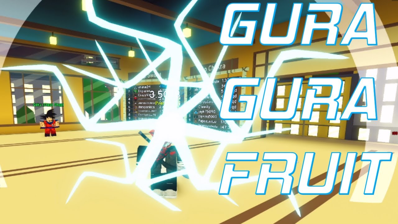 New Gura Gura no Mi Devil Fruit SHOWCASE l Anime Fighting Simulator l Roblox