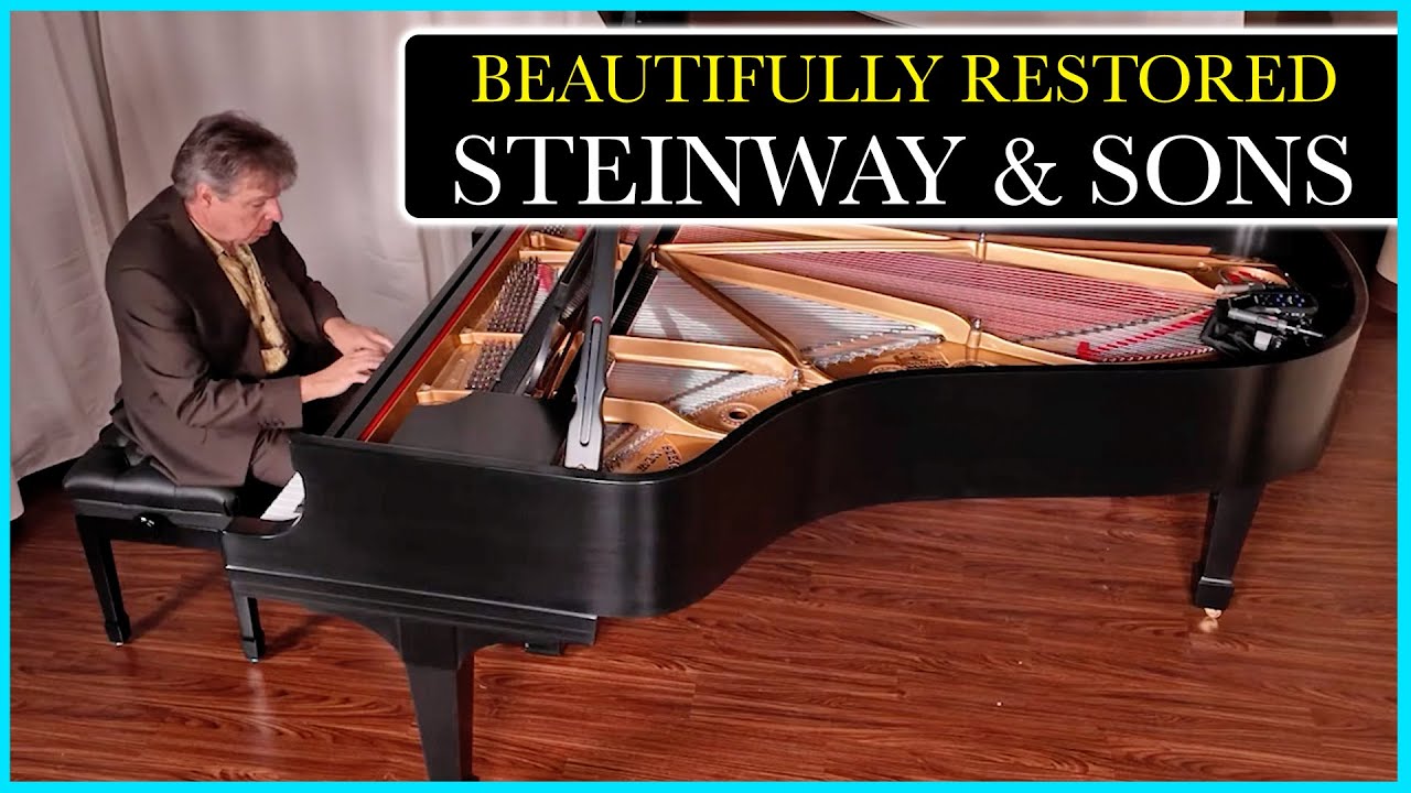 Пианино Steinway & Sons Model B — ПРЕКРАСНО ОТРЕСТАВРИРОВАНО!