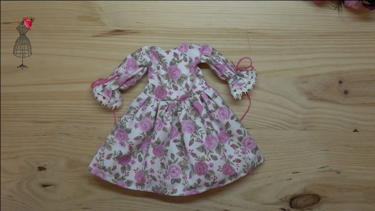 Легкое платье для кукол Free Patterns 🧵 ✂️🧵 (Доступны субтитры)