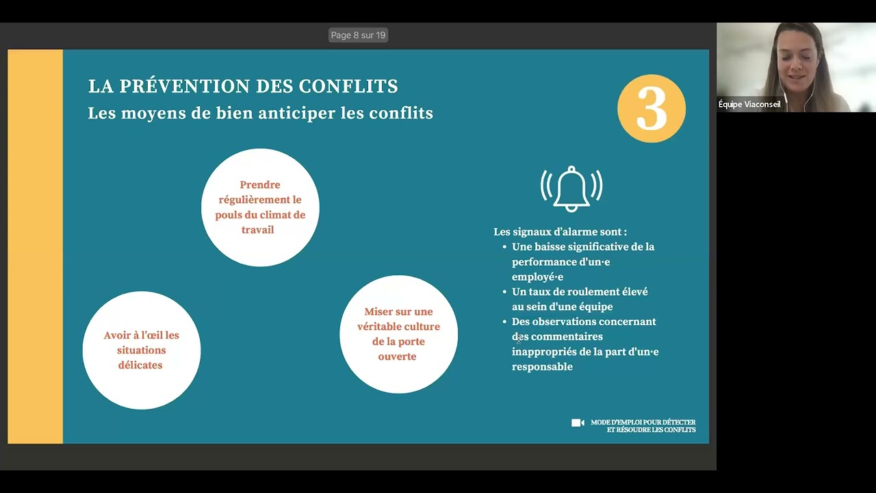 Webinaire 2024 : Mode d'emploi pour détecter et résoudre les conflits