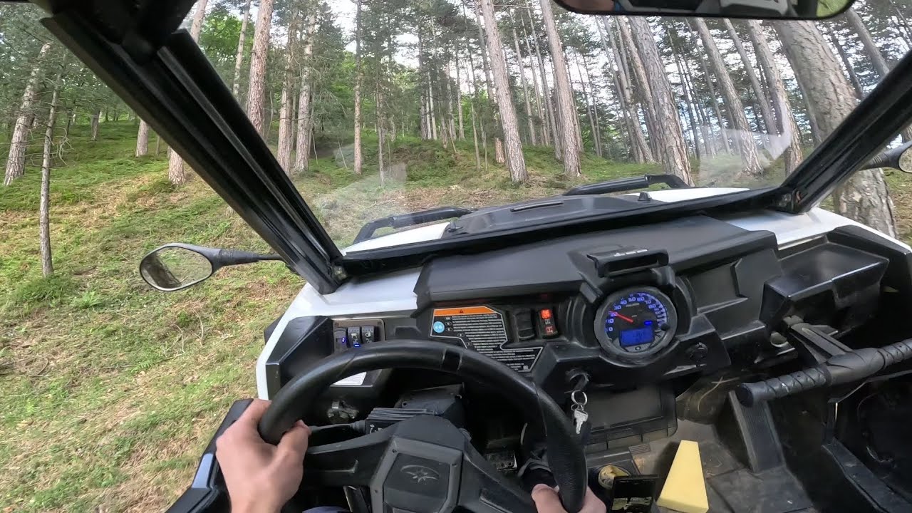 Polaris RZR 1000 XP POV &ndash; Off-Road Climb Through Steep Forest Trails
