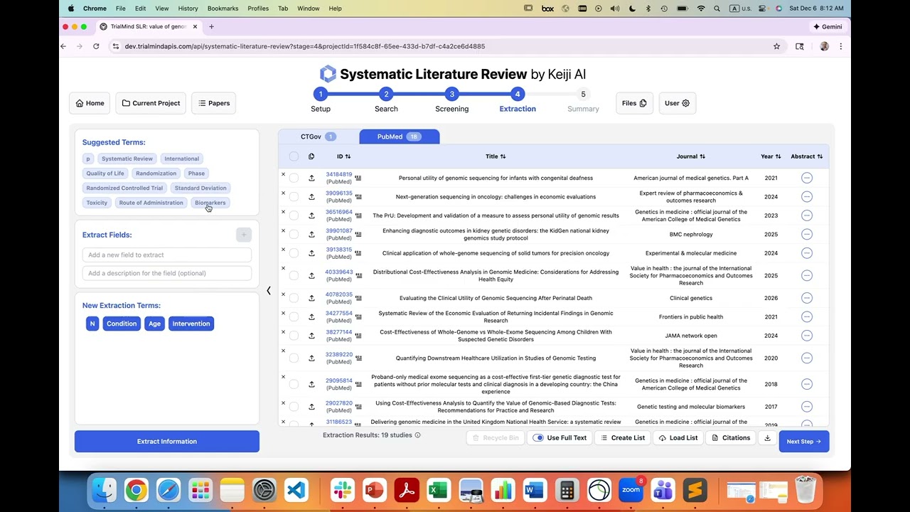 Systematic Literature Review demo