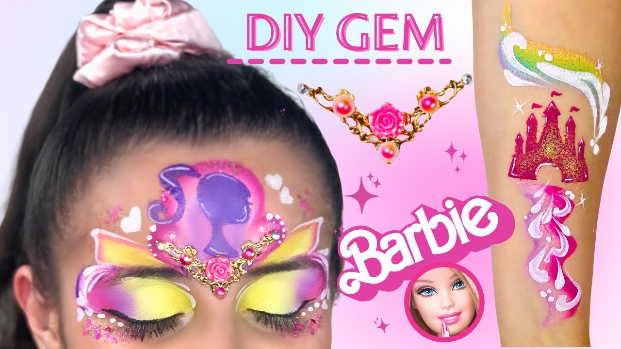 Make Your Own Barbie Face Paint Bling in Minutes!