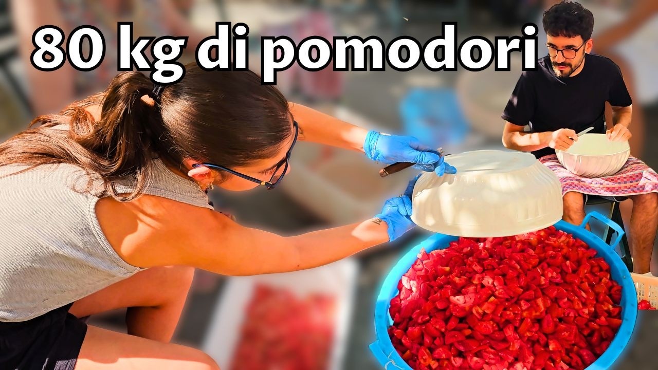 Impariamo a fare la salsa di pomodoro in Calabria