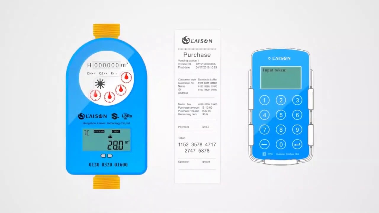 Meter Recharge & Meter Data Query with CIU of LAISON STS Prepaid Water Meter