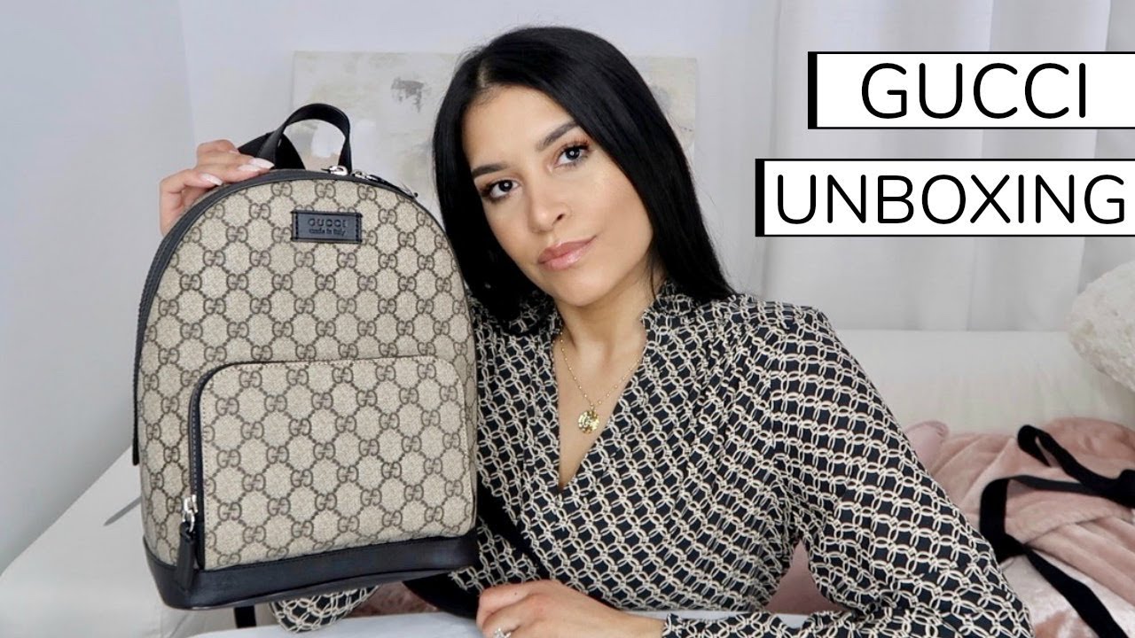 Gucci Unboxing | GG Supreme Small Backpack