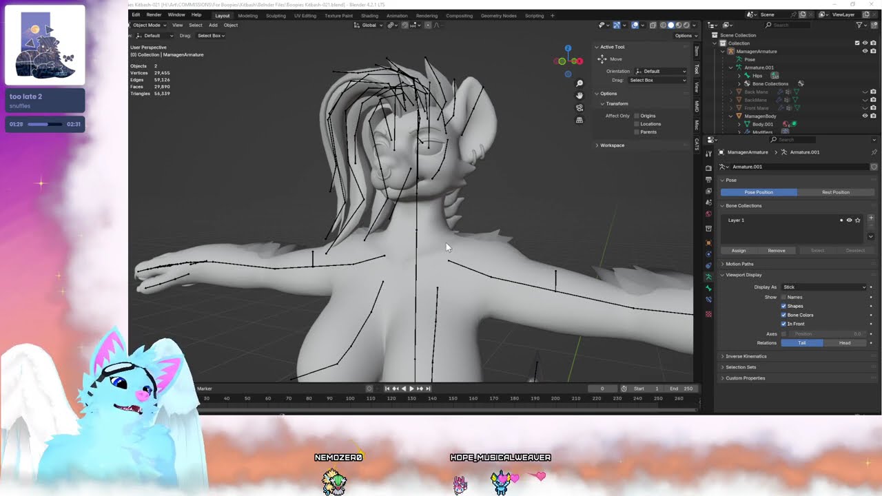 Kitbash Rigging and First Test! Friday Art