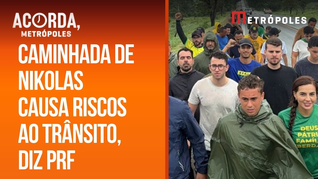 Caminhada de Nikolas: PRF fala em “risco extraordinário” ao trânsito