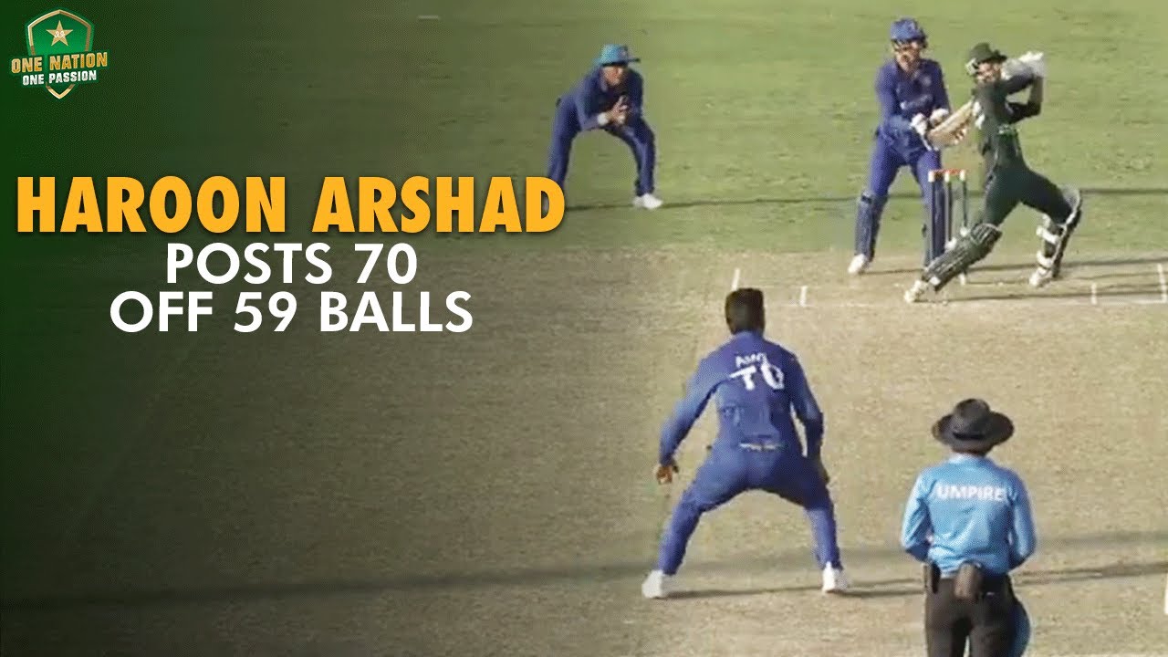 Haroon Arshad posts 70 off 59 balls | Pakistan U19 vs Afghanistan U19 | 50-Over Tri-Series Final
