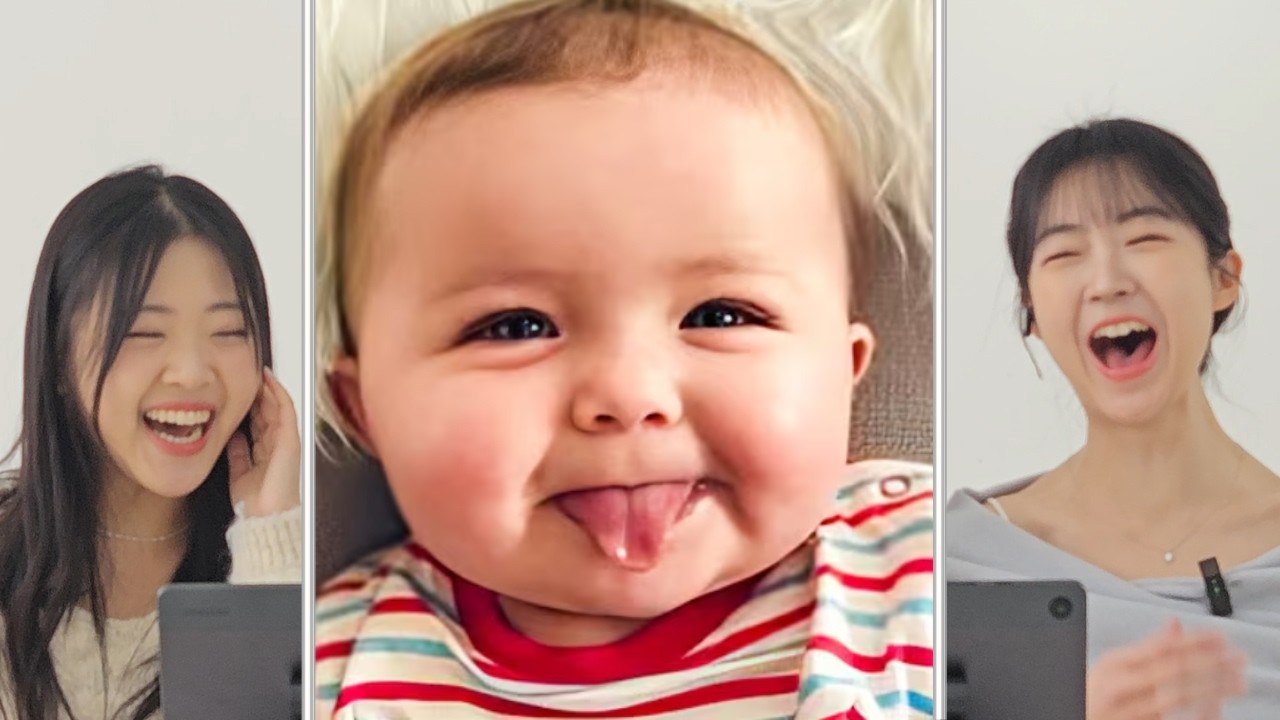 Koreans React to Cuttest baby compilation  | CY