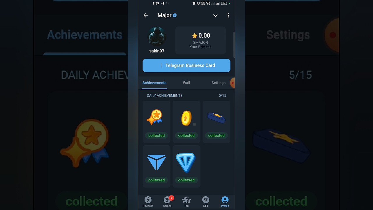 Major Business Card | Major new Update | #major #telegram #businesscard #coming #newupdate #FREE100
