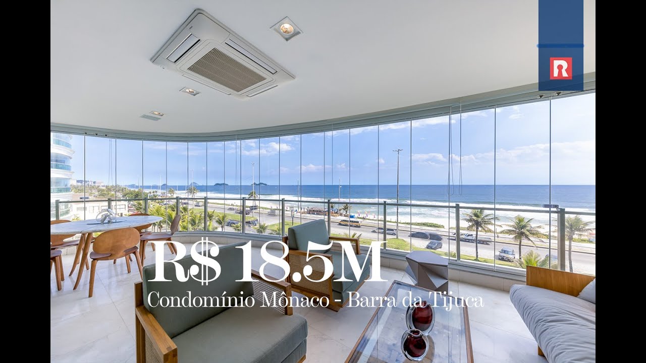 Apartamento à venda frontal a Praia - Condomínio Mônaco - Barra da Tijuca por R$ 18.500.000,00