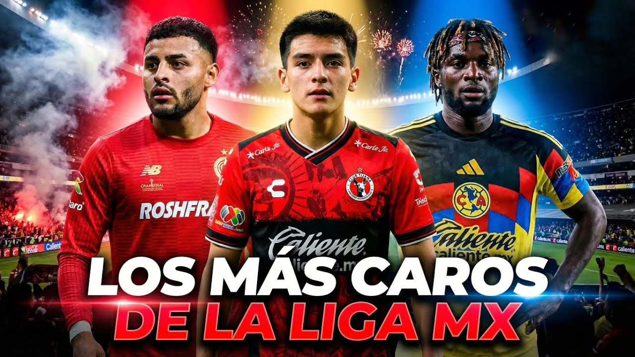 LOS 10 FÚTBOLISTAS MÁS CAROS DE LA LIGA MX😱⚽
