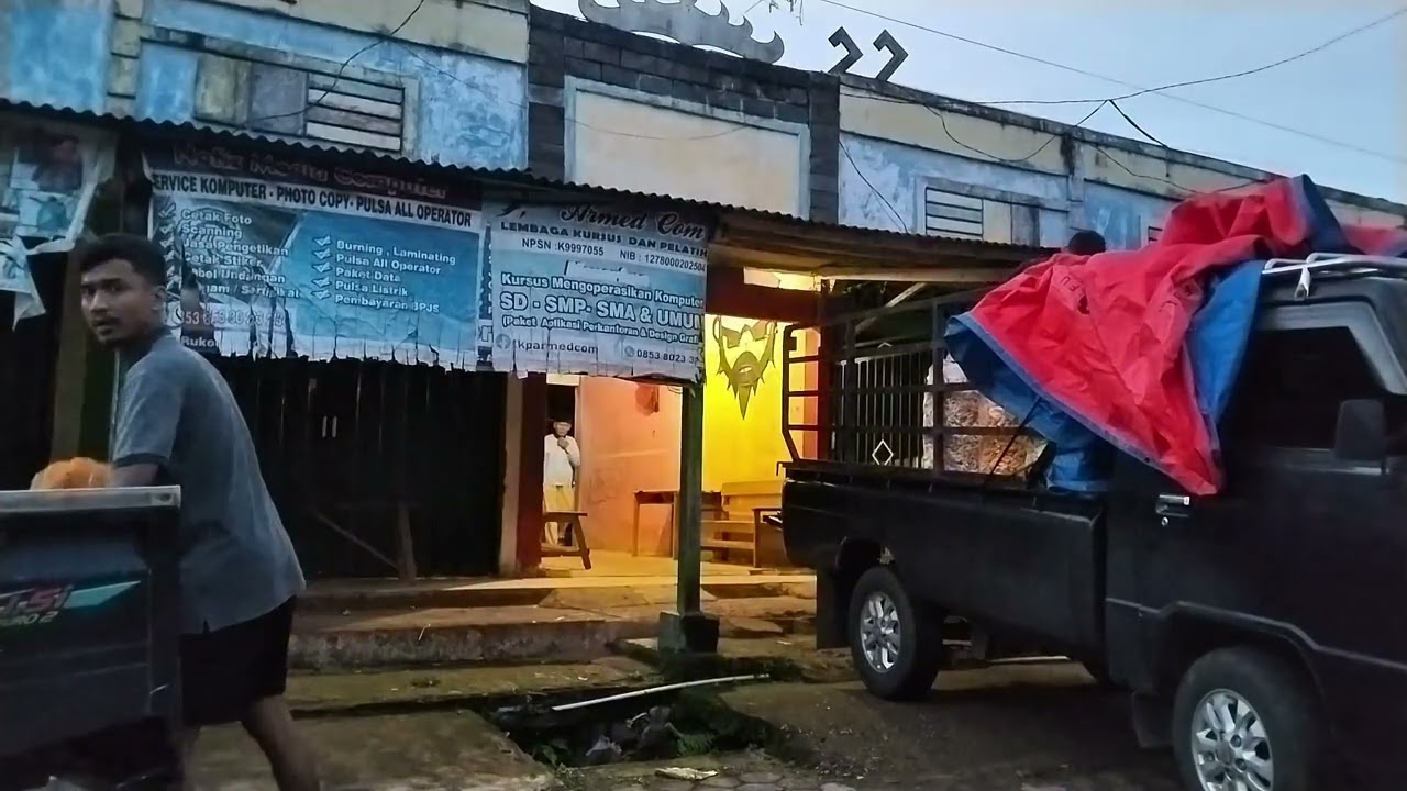 Traditional Morning Market in an Indonesian Village | Real Natural Sounds