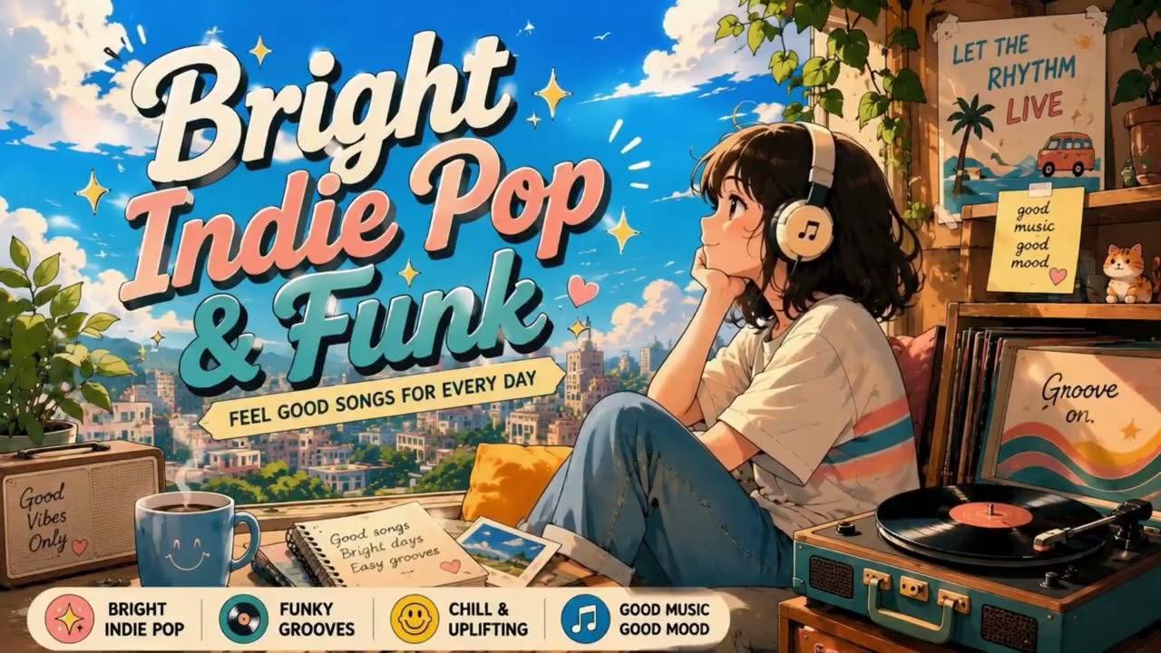 🎵 Bright Indie Pop & Funk Playlist ☀️ Feel Good Songs for Work, Study & Chill | Happy Morning Vibes