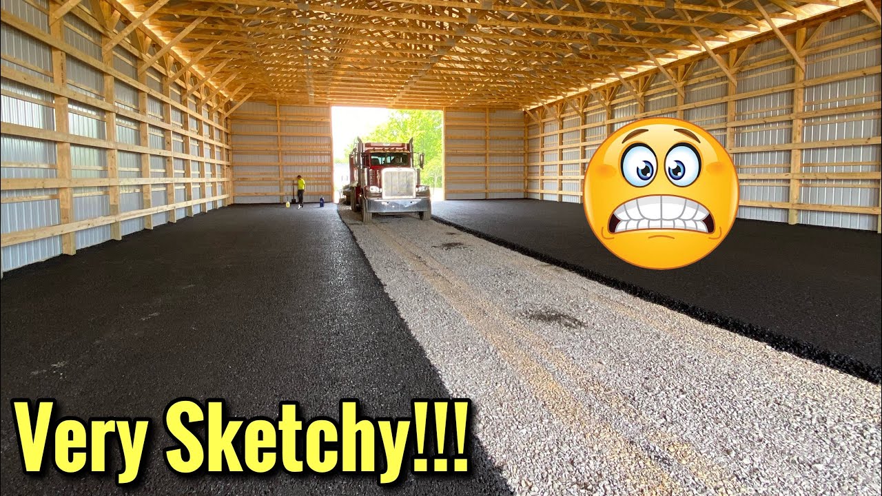 Asphalt Paving Under a HUGE Barn! | Start To Finish