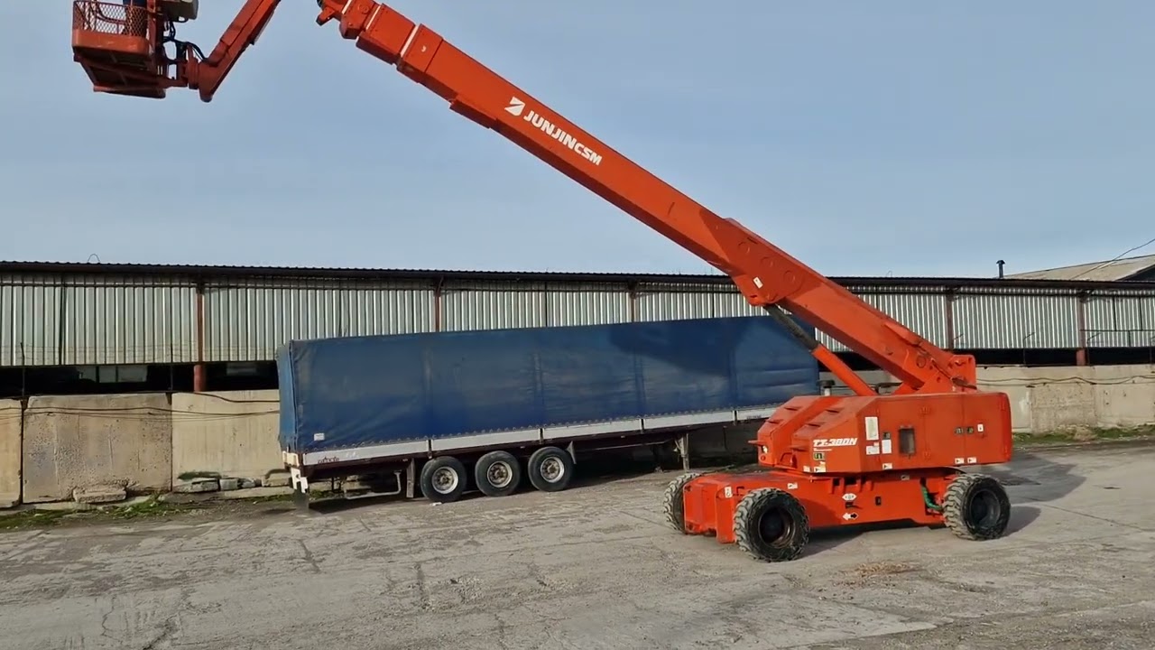 Телескопический подъёмник JUNJIN T380N Boom Lift часть 1 Обзор спецтехники