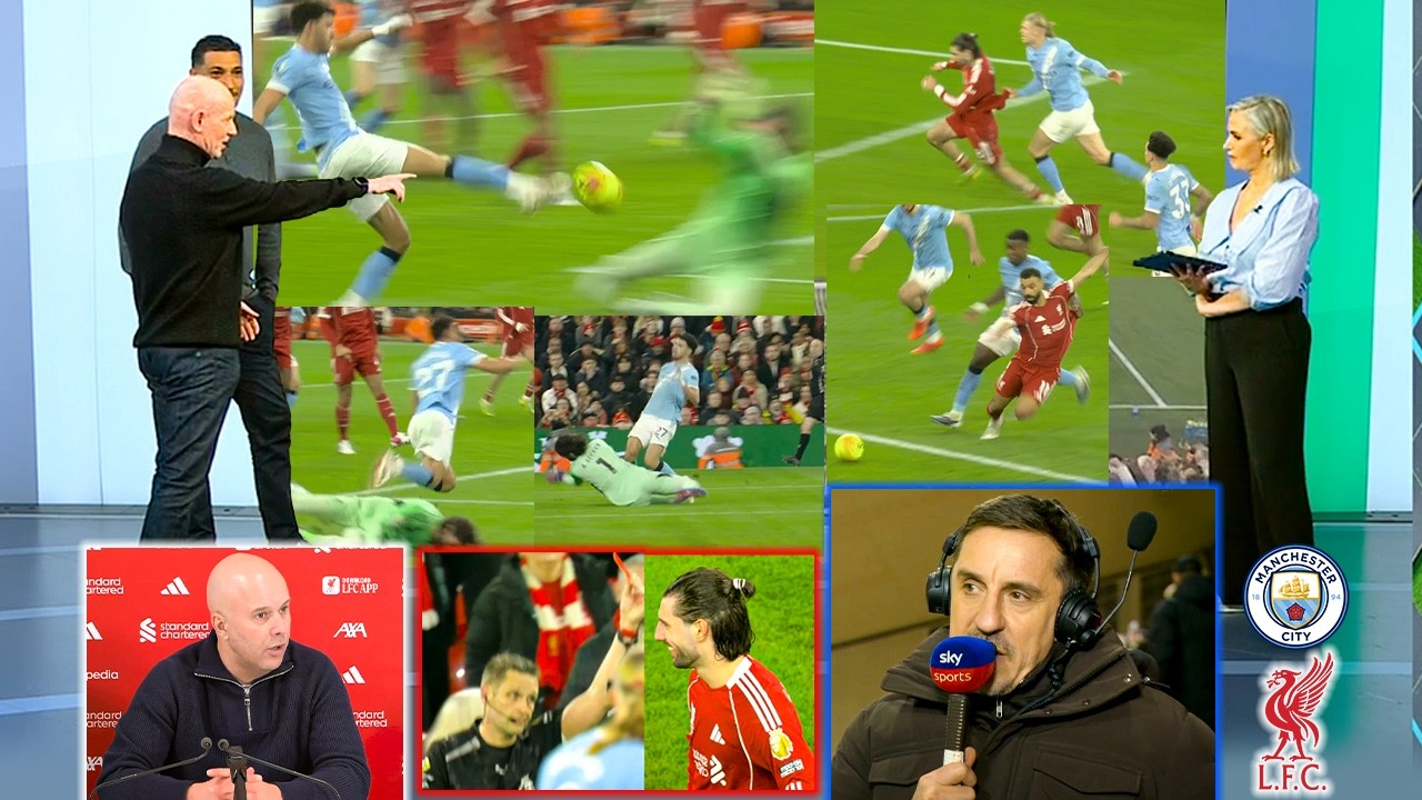 Dermot Gallagher on Penalty Error vs Liverpool & Gary Neville Reacts to Szoboszlai Red Card