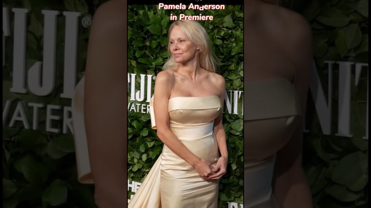Pamela Anderson Bold Look in Premiere 💖✨ #pamela #hollywood #shorts