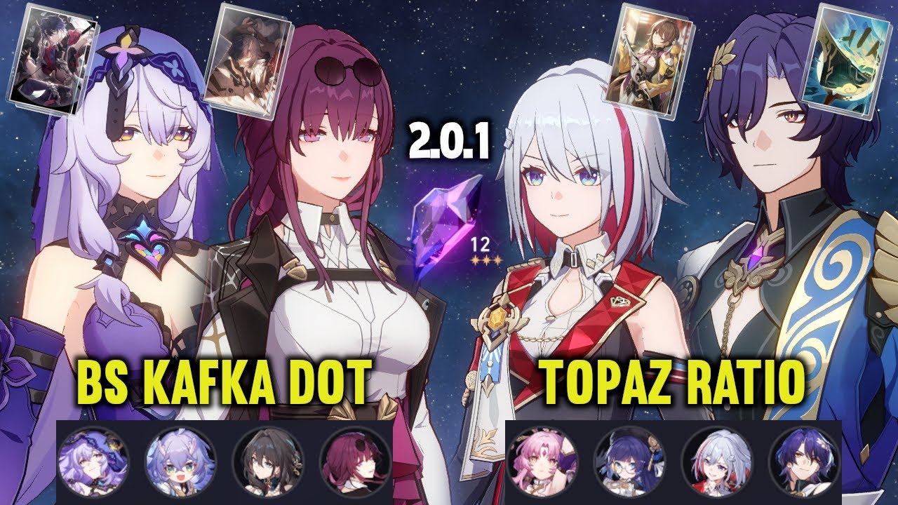 (F2P) E0 BLACK SWAN KAFKA DoT & E0 TOPAZ DR. RATIO Follow-Up | 2.0.1 MoC Stage 12 | Honkai Star Rail