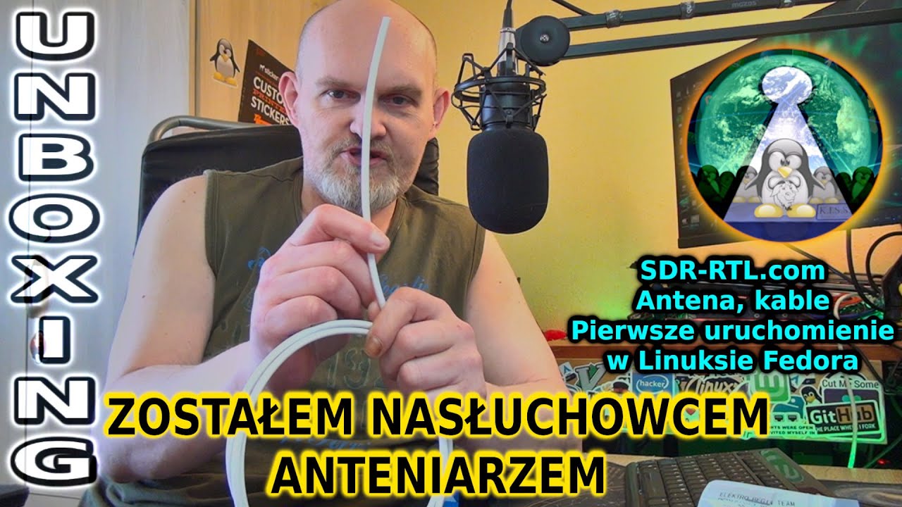 Zostałem anteniarzem - nasłuchowcem - Oryginalny SDR-RTL.com i anteny Pierwsze uruchomienie w Linux