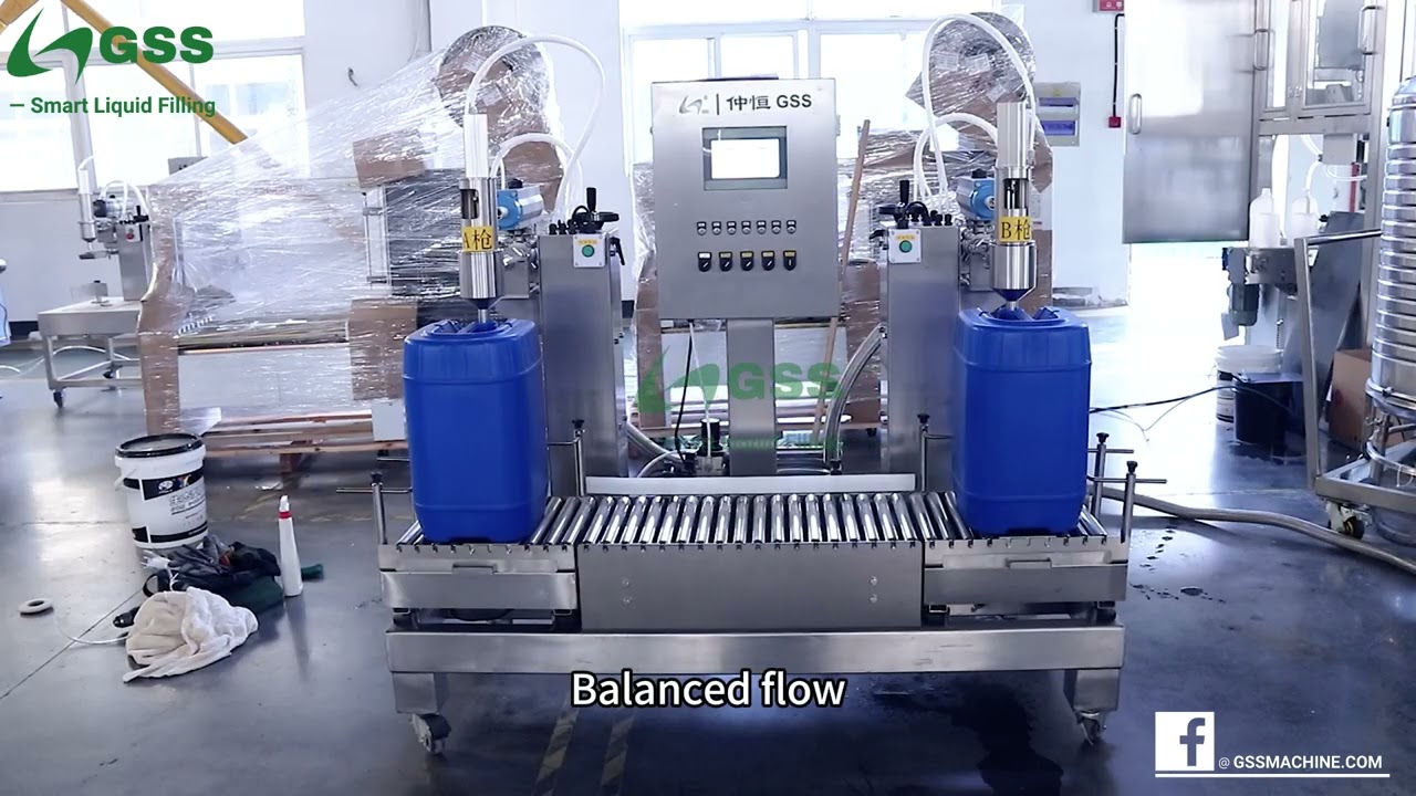 2 nozzles formic acid jerry can filling machine | GSS® #Smart #fillingmachine #Manufacturer