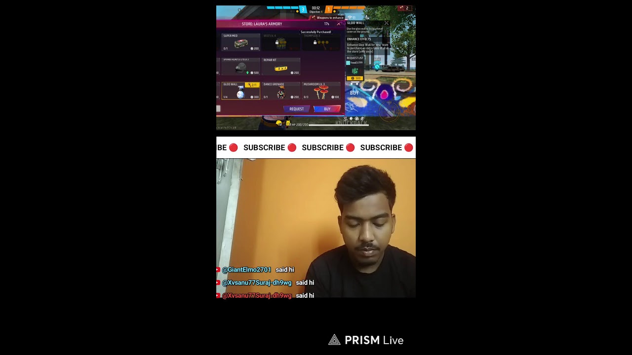 🎁​TEAM CODE = come now JOIN ME! 🎮 BR Rank Push With Subscribers | Free Fire Live
