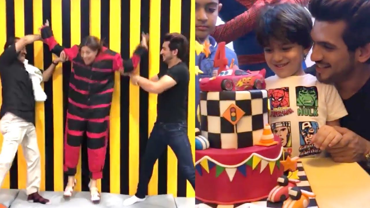 Arjun Bijlani(Deep) Last Night Celebrating His Birthday with Son Ayan,Family & Friends