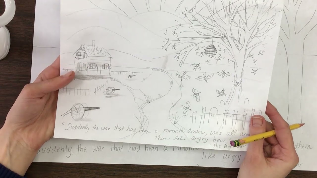 Easy Perspective Drawing Art to Accompany “The Boy’s War”