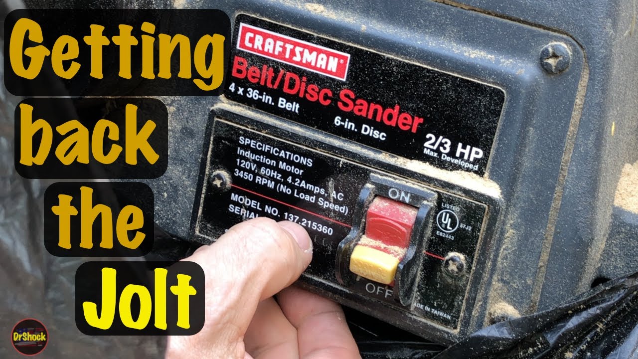 Sears Craftsman Belt/Disc Sander Motor Will Not Start Diagnosis & Repair (Capacitor Replacement)