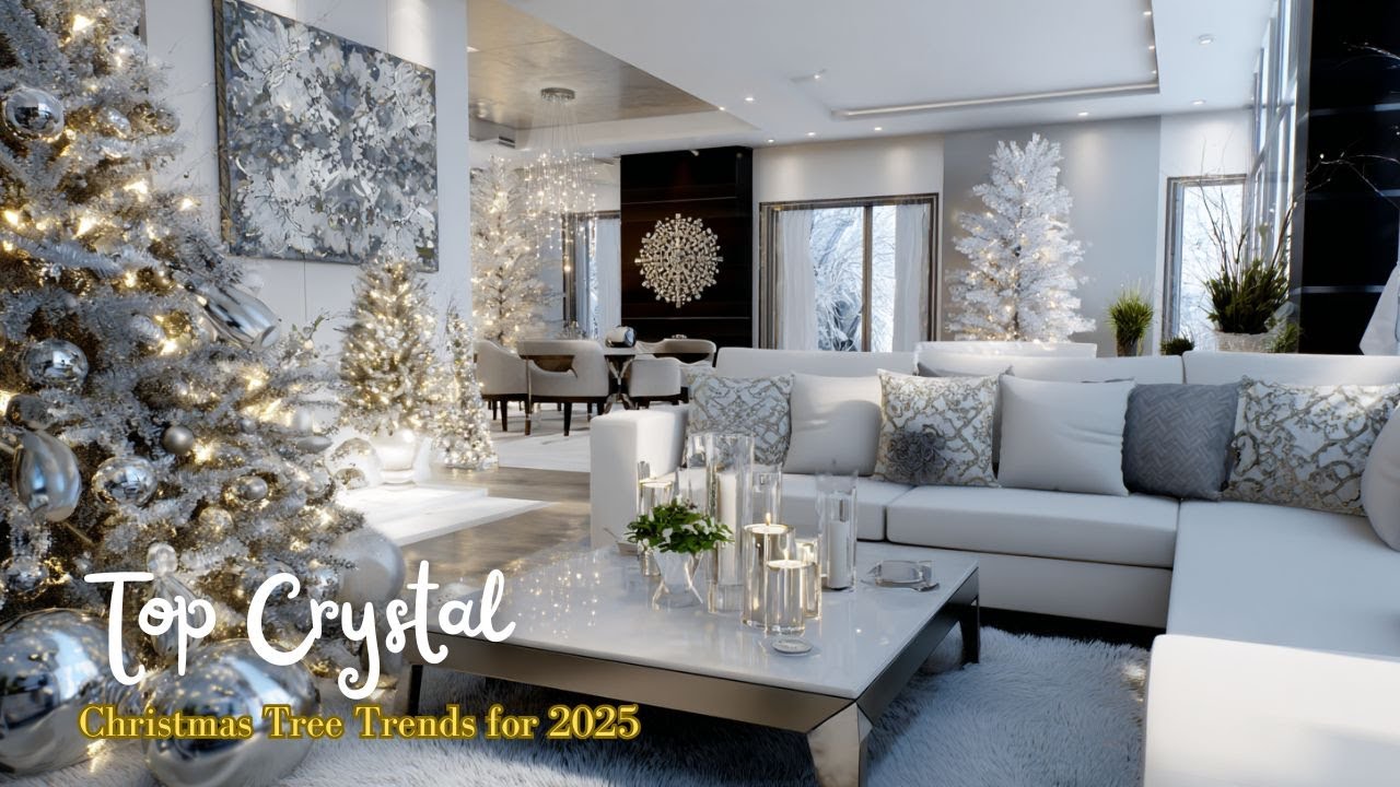 Top Crystal Christmas Tree Trends for 2025  Elegant Holiday Decorating Ideas in 4K”