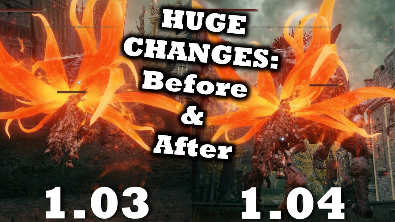 Elden Ring Patch 1.04 Vs. 1.03 Side By Side In Depth Comparison | SPELLS NOW GOD TIER