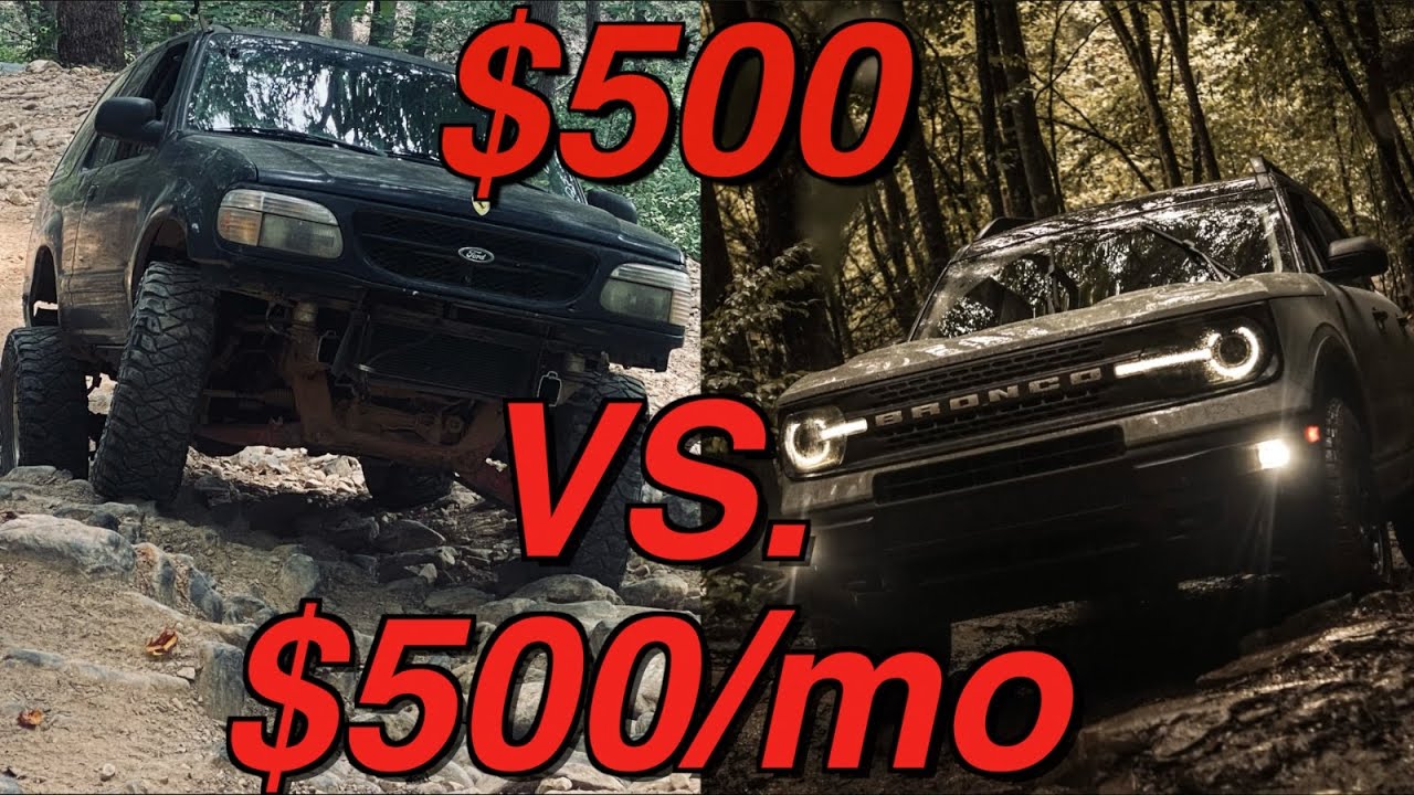 $500 Explorer vs $500/month Bronco Sport Off-road Challenge!