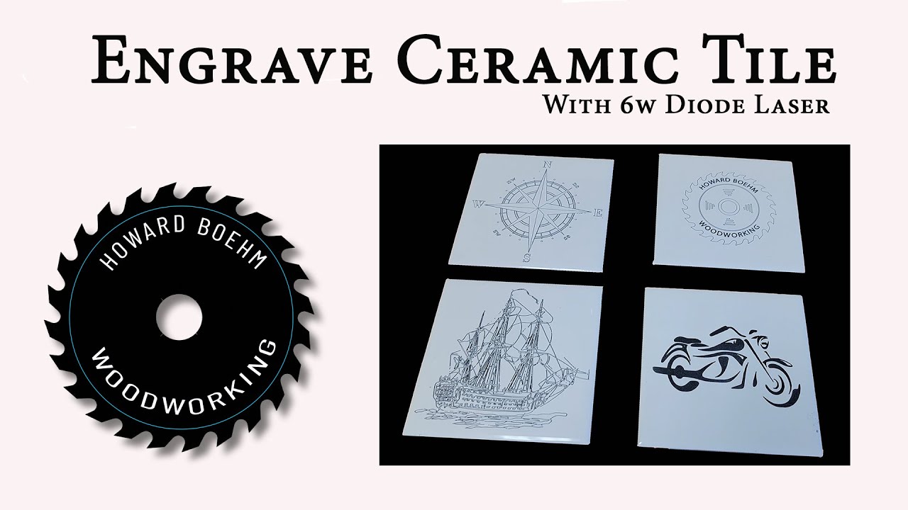 Custom Engrave Ceramic Tile on you CNC with a Diode Laser