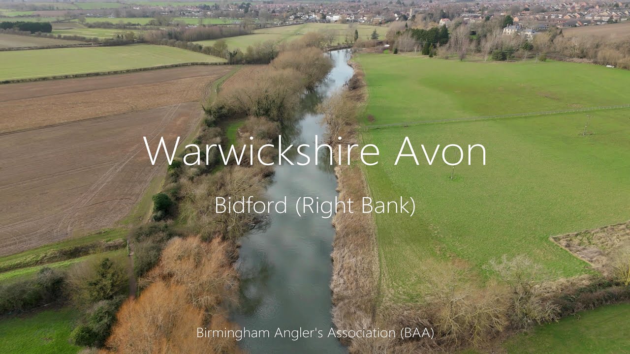 River Avon - Bidford (Right Bank) By Drone - BAA Birmingham Anglers Association