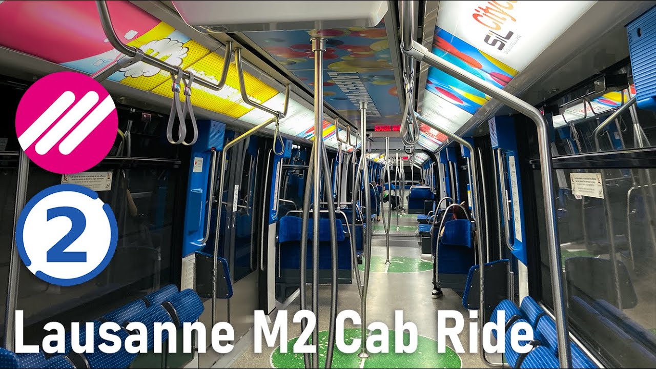 Lausanne Metro M2 Full Cab Ride