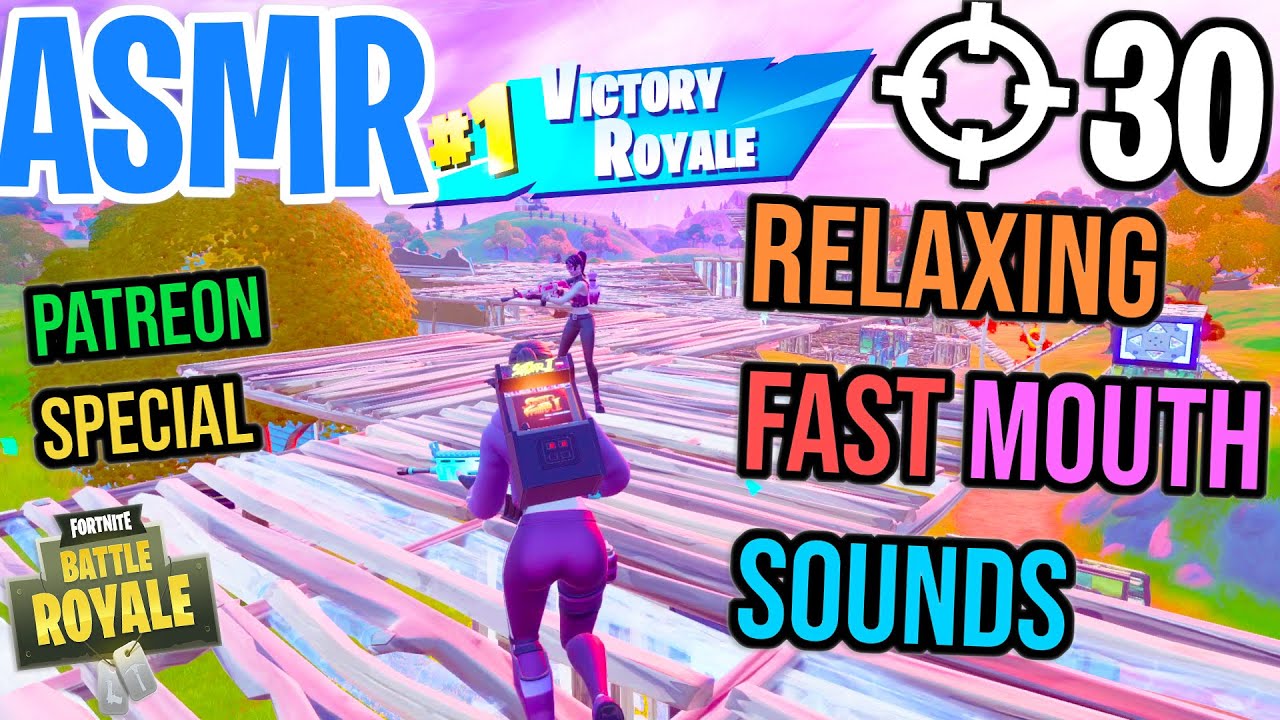 ASMR Gaming Fortnite Fast Mouth Sounds Relaxing Inaudible Whispering Triggers 🎮🎧😴💤