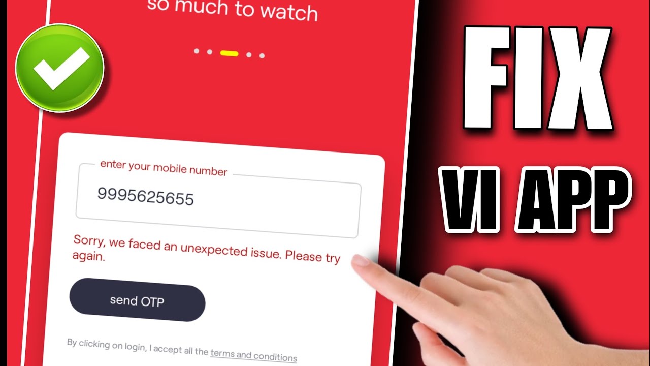 vi app login problem 2023 | sorry we faced an unexpected issue please try again in vi app