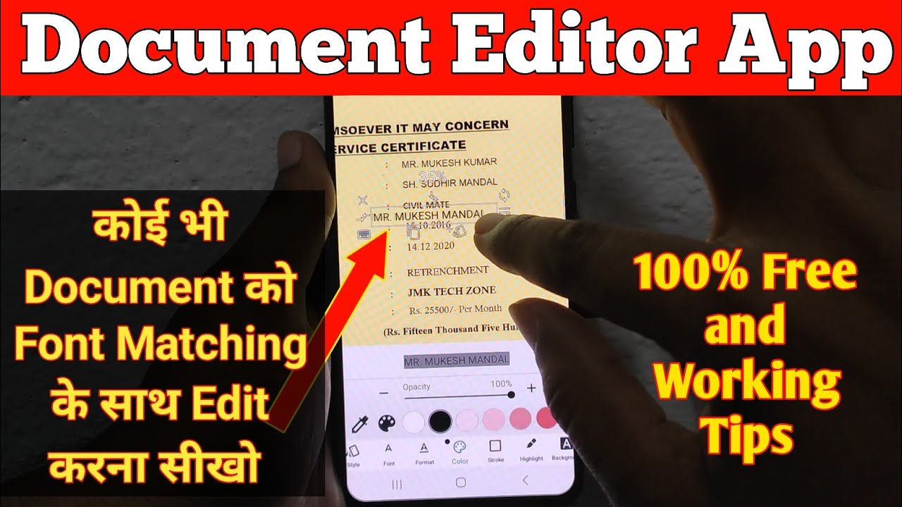 Document Editor App for Android